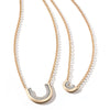 Thoby Rose Gold and Diamond Large Tubular Necklace