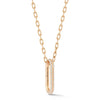 Saxon 18K Gold All Diamond Pave Jumbo Link Necklace