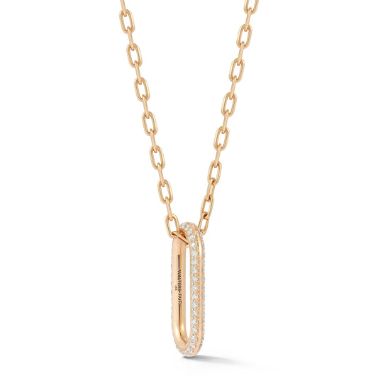 Saxon Rose Gold Diamond Jumbo Link