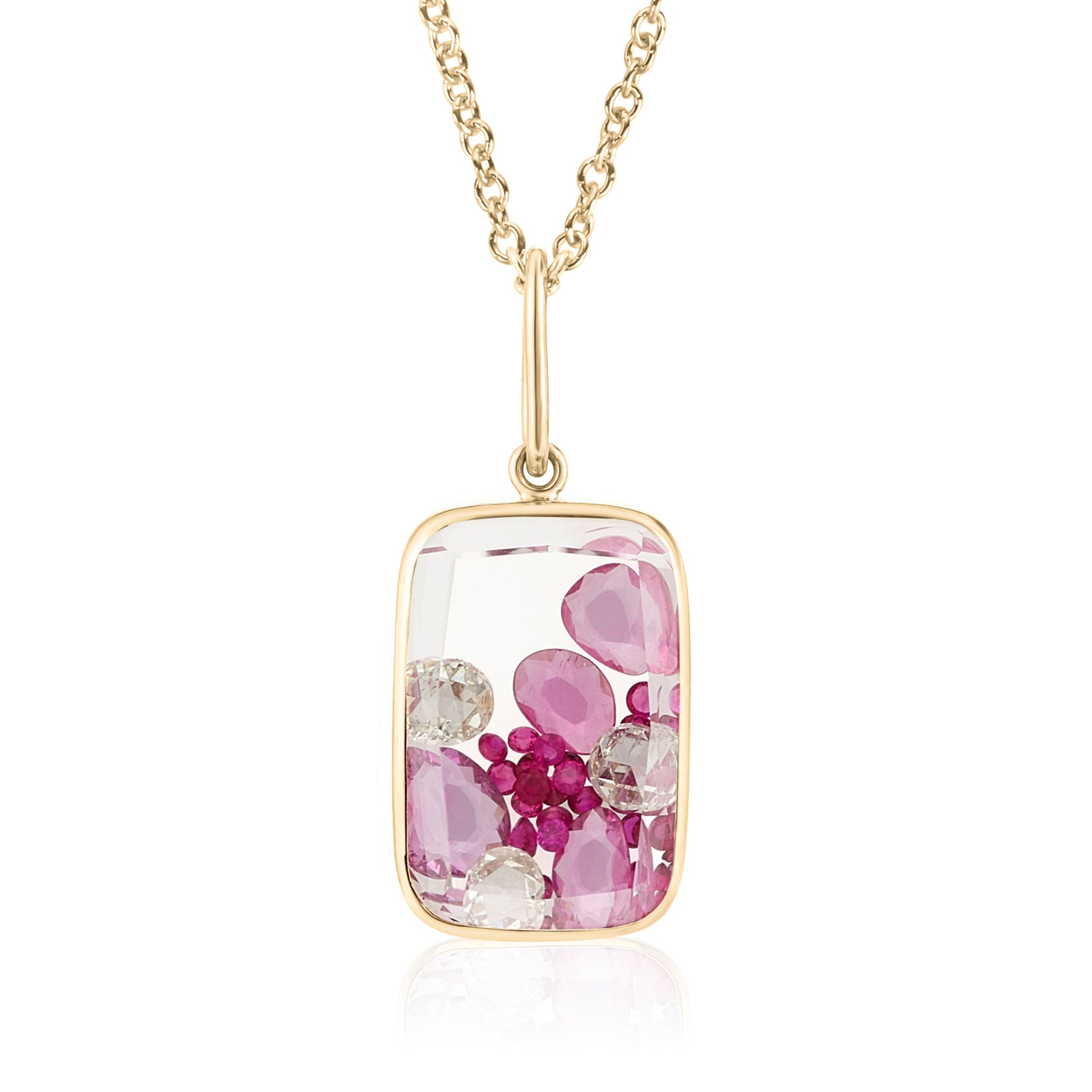 Ten Fourteen Ruby Shaker Pendant