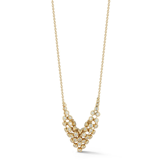 Small Diamond Bias Necklace