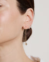 Nesting Gem Drop Earrings - Pear Diamond