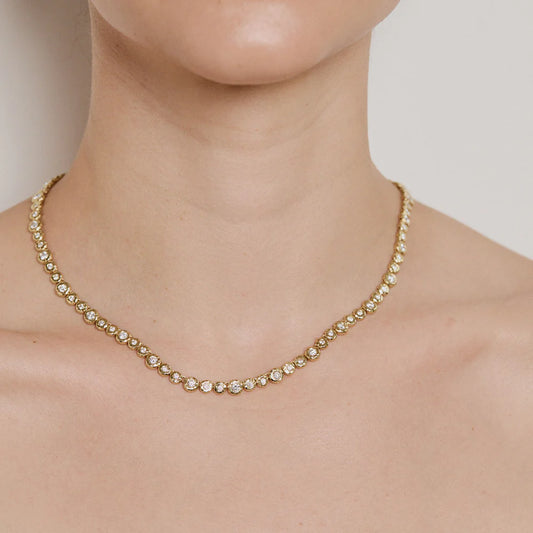 Nesting Gem Tennis Necklace