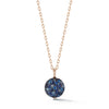 OC x WF Medium Blue Sapphire and Rose Gold Pebble Locket