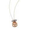 OC x WF Large Champagne Diamond and Rose Gold Pebble Locket