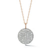OC x WF Large Diamond and Rose Gold Pebble Locket