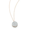 OC x WF Large Diamond and Rose Gold Pebble Locket