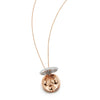 OC x WF Large Diamond and Rose Gold Pebble Locket