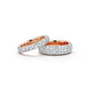 OC X WF 18K Rose Gold and White Diamond Band Ring
