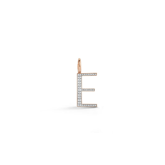 Dora Gold and Diamond "E" Initial Charm