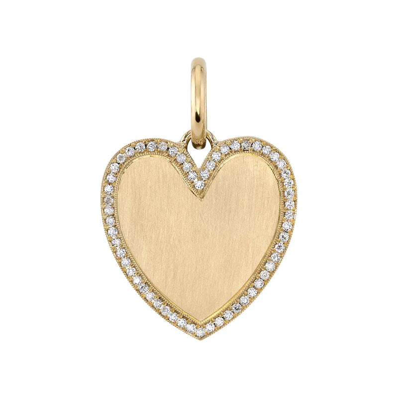 Minnie Heart with Pave Frame