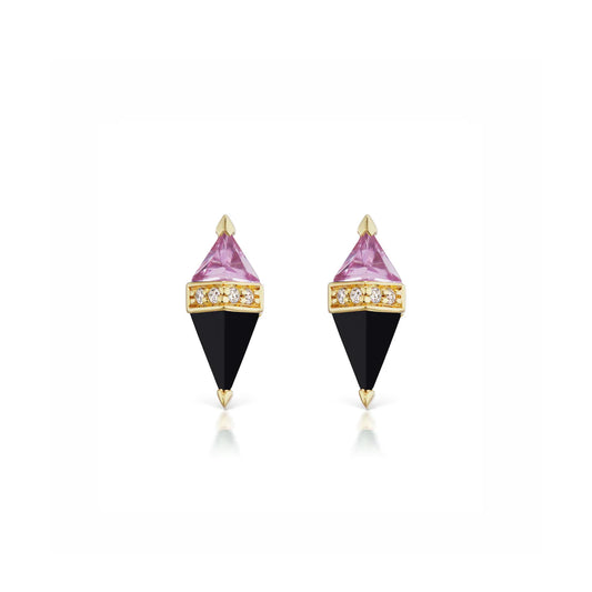 Pietra Black Onyx Studs