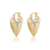 Gold Guitar Pick Earrings
