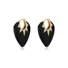 Classic Black Onyx Guitar Pick Earrings