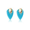 Classic Guitar Pick Turquoise Earrings