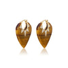 Classic Tigers Eye Guitar Pick Earrings