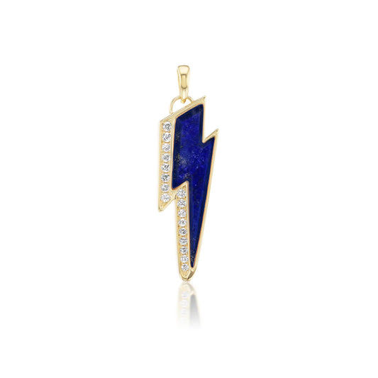Ziggy Lapis Bolt Pendant