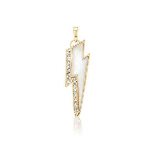Ziggy Mother of Pearl Bolt Pendant