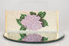 Purple Hydrangea Beaded Mesh Bracelet