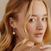 Baroque Pearl & Diamond Nesting Gem Drop Earrings