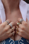 Huxley 18K Rose Gold and Diamond Single Coil Link Ring