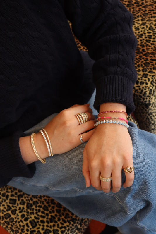Lola Pinky Ring (Pastel Blue Enamel)