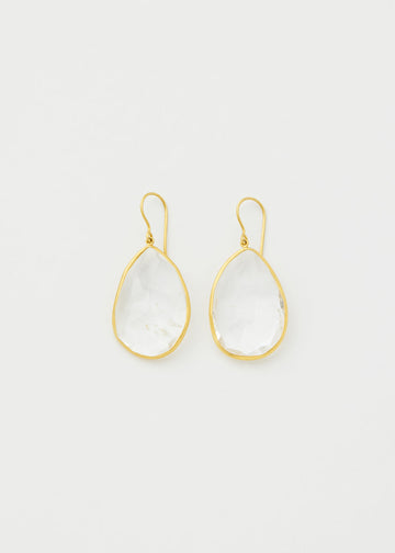 Single Drop Earrings - Crystal