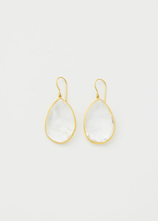 Single Drop Earrings - Crystal