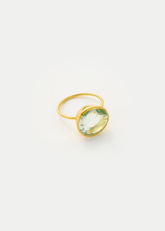 Cup Ring - Mughal Cut Aquamarine