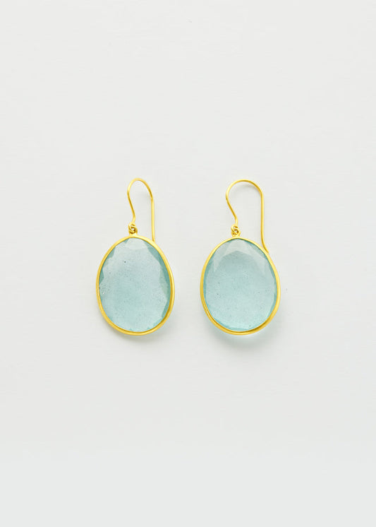 Single Drop Earrings - Aquamarine (35.55ct)