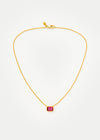 Baguette Necklace - Pink Tourmaline