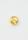 Starburst Dome Ring - Plain Gold