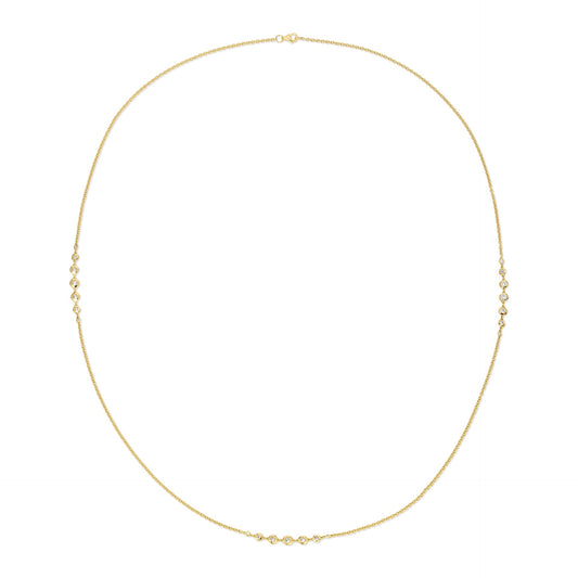Three Stop Nesting Gem Necklace