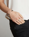 Clive Two Tone Diamond Fluted Band Ring