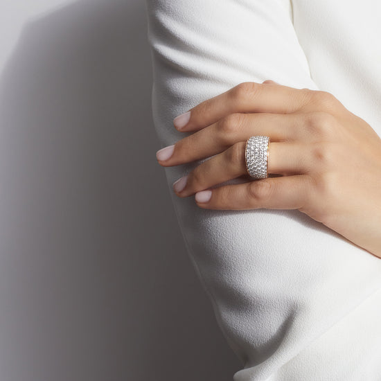 Lytton Pave Diamond Wide Ring