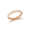 Classic 18K Yellow Gold Bezel Set Diamond Ring