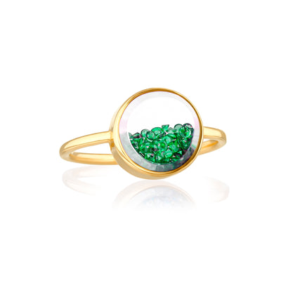 Core Emerald Ring Round