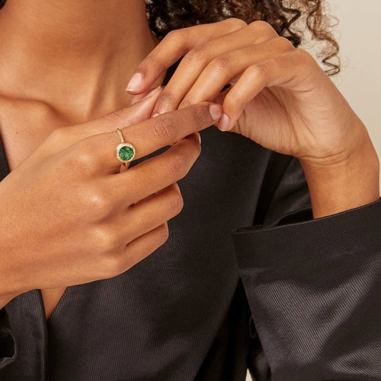 Core Emerald Ring Round