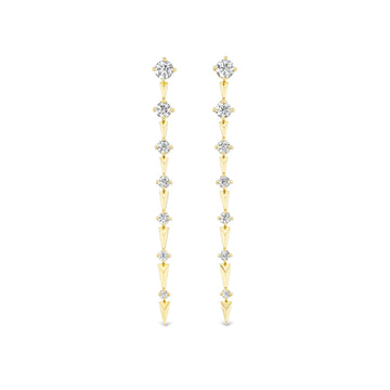 Long Diamond Gamma Earrings