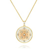Luxe Nude Enamel Diamond Pendant