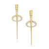 Long Line Orbit Earrings