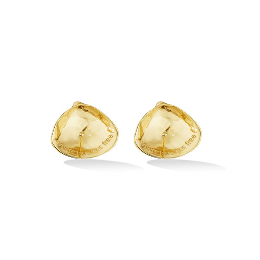 Shell 1970s Stud Earrings