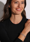 Morrell 18K Rose Gold Oval Link Bracelet with Diamond