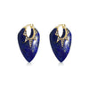 Classic Guitar Pick Earrings in Lapis