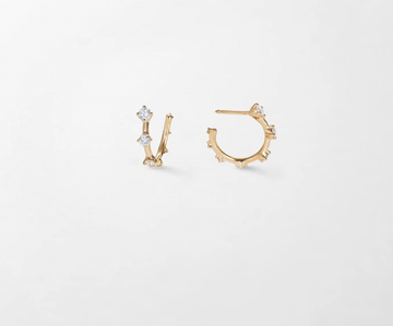 Sequence Small Diamond Hoops