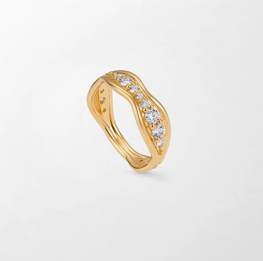 Fluid Large Diamond Band
