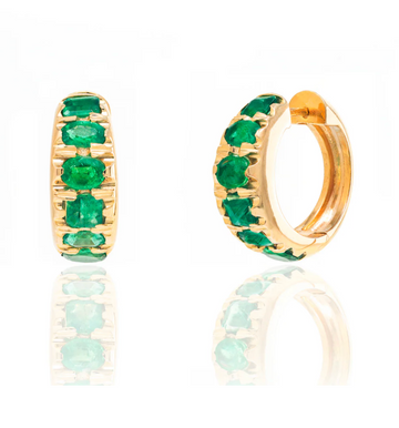 Gypsy Victorian Hoops - Emerald