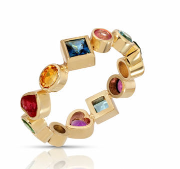 Everything Band - Emerald, Blue, Sapphire, Pink Sapphire, Ruby, Amethyst, Peridot, Aquamarine, Orange Sapphire