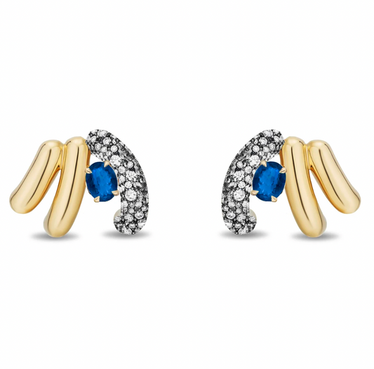 Siren Floret Ceylon Sapphire Ear Climber