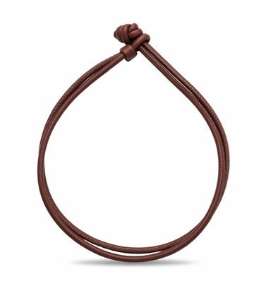 Brown Double Italian Nappa Leather Torque